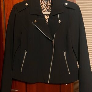 BOLD elements Black Lined Jacket with zipper accents